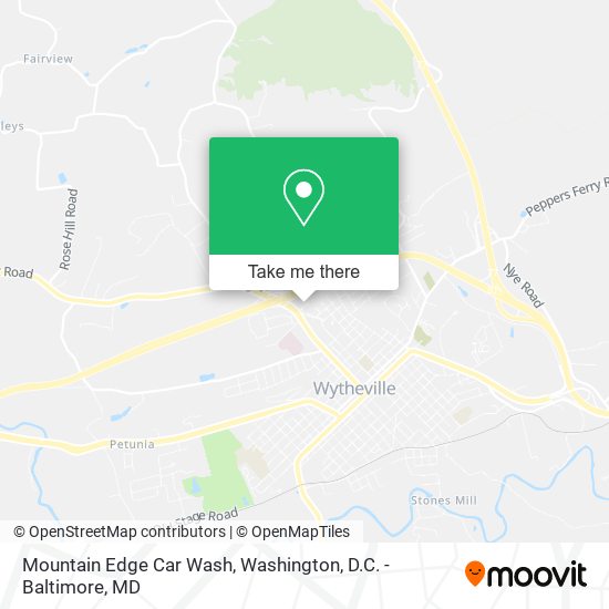 Mountain Edge Car Wash map
