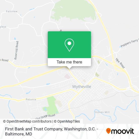First Bank and Trust Company map