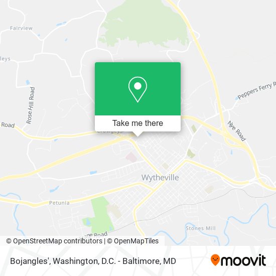 Mapa de Bojangles'