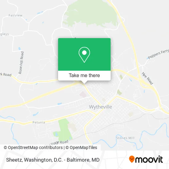 Sheetz map