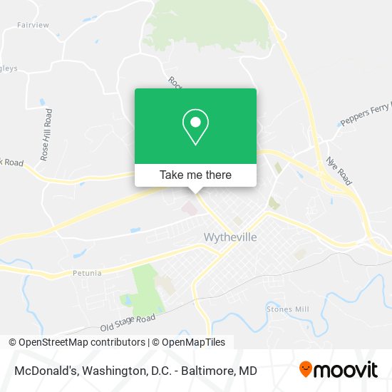 McDonald's map