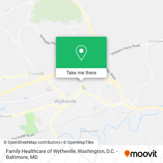 Family Healthcare of Wytheville map