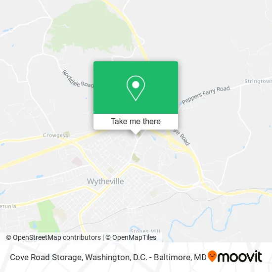 Cove Road Storage map