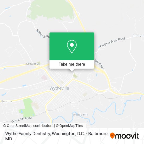 Mapa de Wythe Family Dentistry