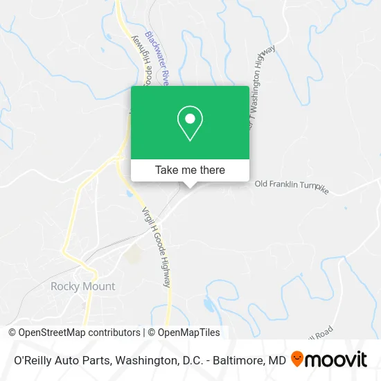 O'Reilly Auto Parts map
