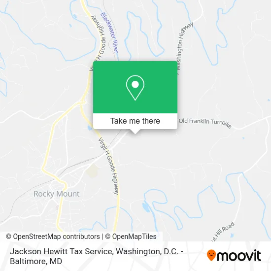 Jackson Hewitt Tax Service map