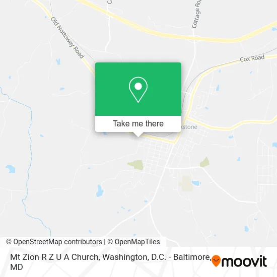 Mt Zion R Z U A Church map