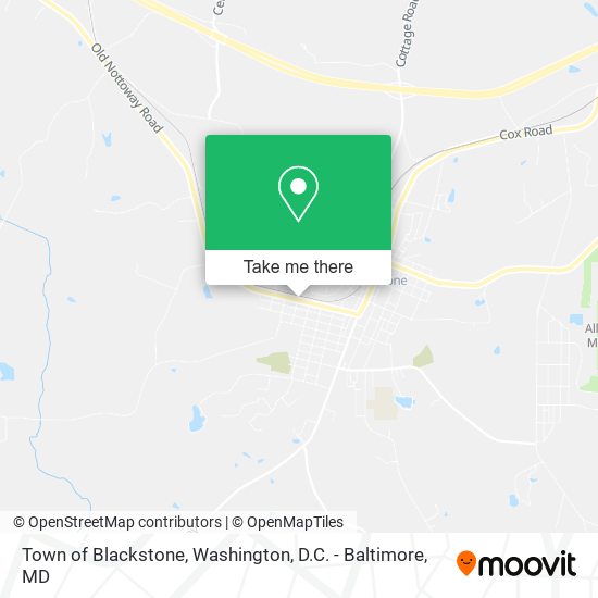 Town of Blackstone map