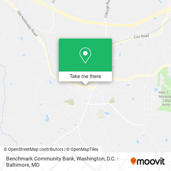 Benchmark Community Bank map