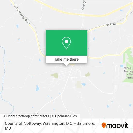 County of Nottoway map