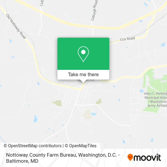 Nottoway County Farm Bureau map