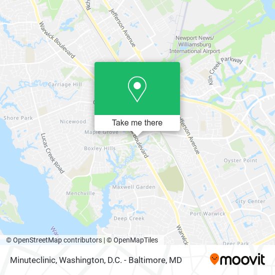 Minuteclinic map