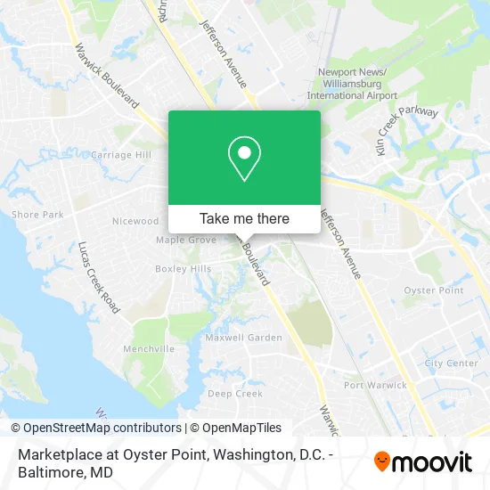 Mapa de Marketplace at Oyster Point