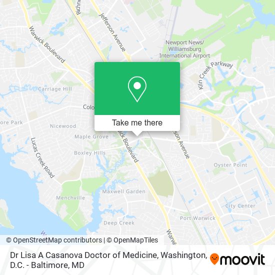 Dr Lisa A Casanova Doctor of Medicine map