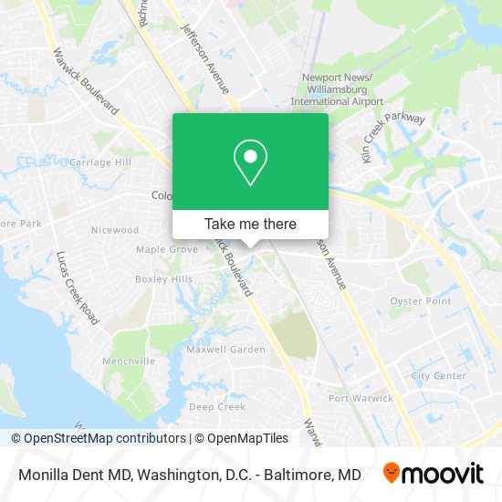 Monilla Dent MD map