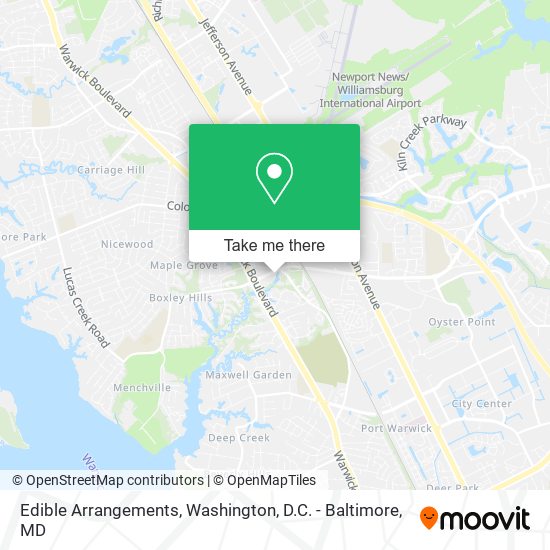 Edible Arrangements map