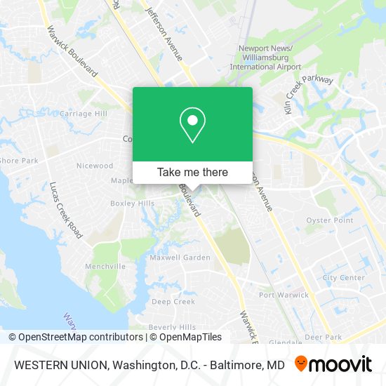 WESTERN UNION map