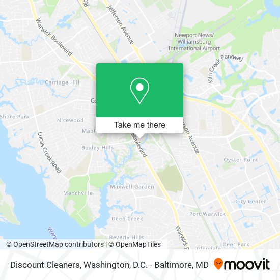Discount Cleaners map