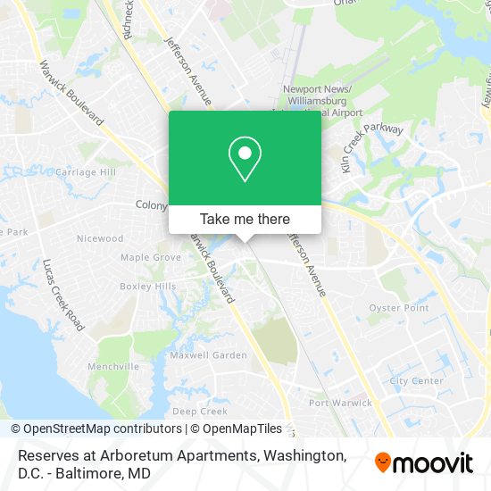Reserves at Arboretum Apartments map