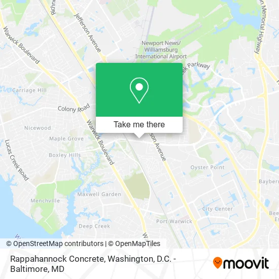 Rappahannock Concrete map