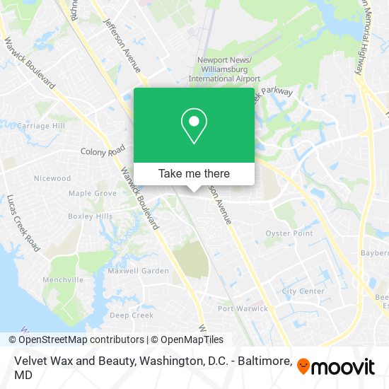 Velvet Wax and Beauty map