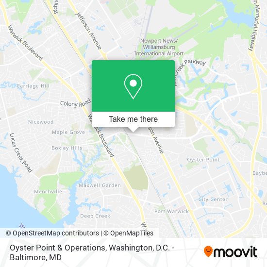 Mapa de Oyster Point & Operations