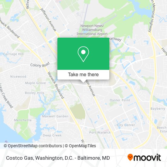 Costco Gas map