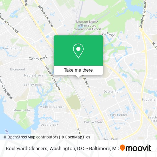 Boulevard Cleaners map