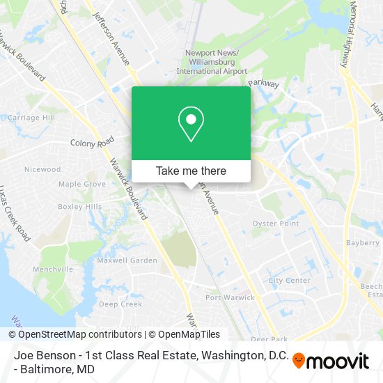 Joe Benson - 1st Class Real Estate map