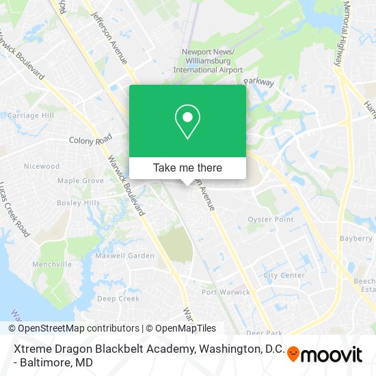 Xtreme Dragon Blackbelt Academy map