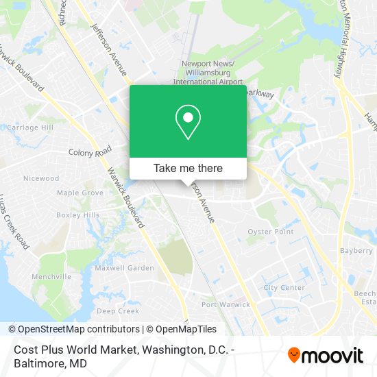 Cost Plus World Market map
