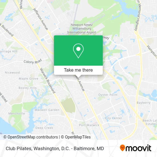 Club Pilates map