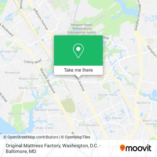 Original Mattress Factory map