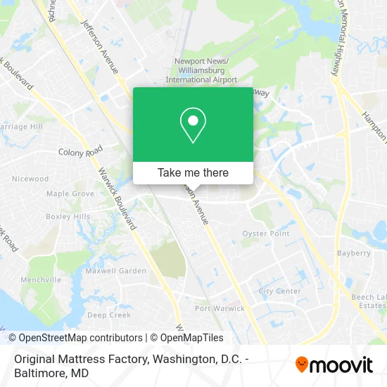 Original Mattress Factory map