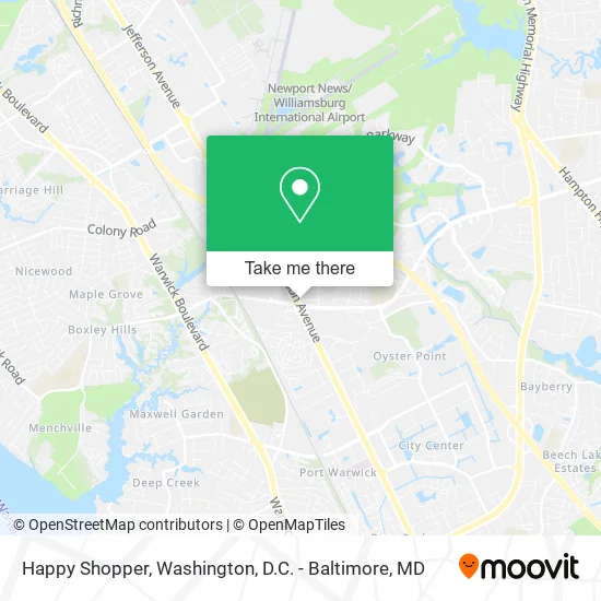 Happy Shopper map