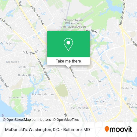 McDonald's map