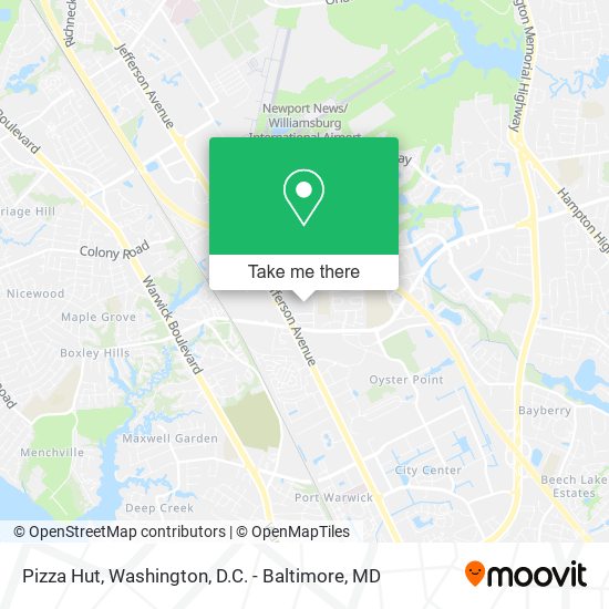Mapa de Pizza Hut
