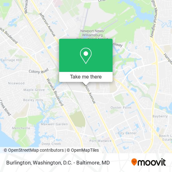 Burlington map