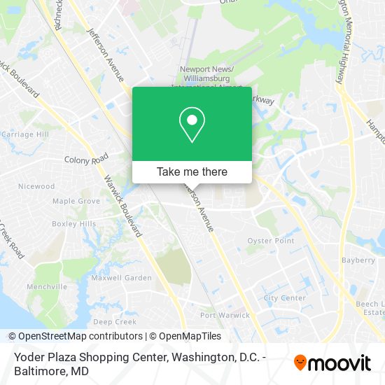 Mapa de Yoder Plaza Shopping Center