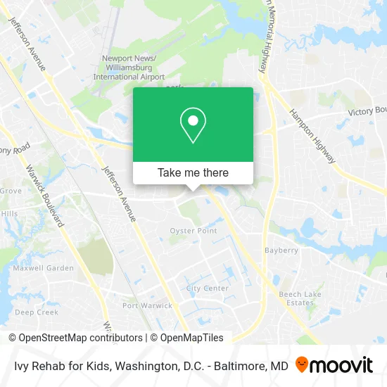 Ivy Rehab for Kids map