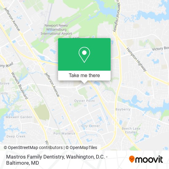 Mastros Family Dentistry map