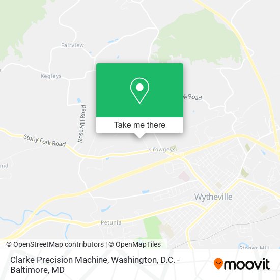 Clarke Precision Machine map