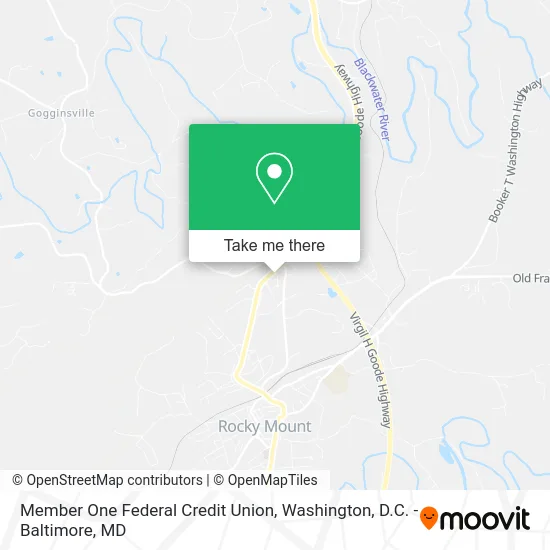 Member One Federal Credit Union map