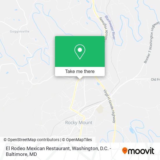 Mapa de El Rodeo Mexican Restaurant