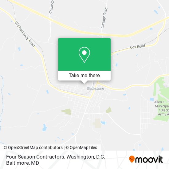 Four Season Contractors map
