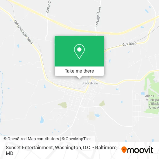 Sunset Entertainment map