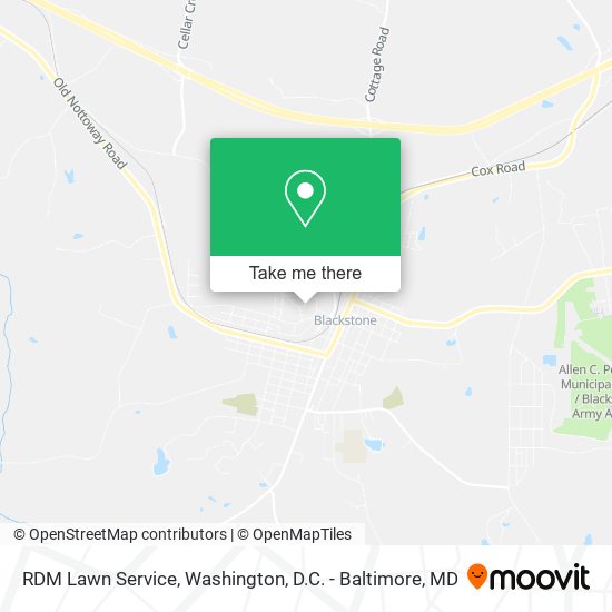 RDM Lawn Service map