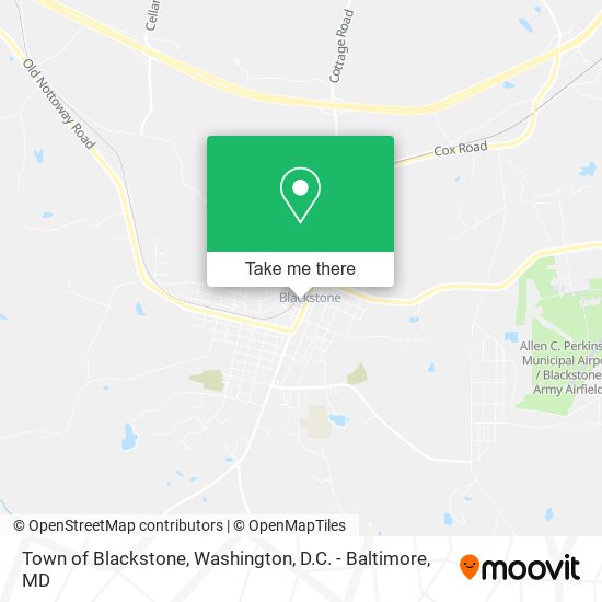 Town of Blackstone map