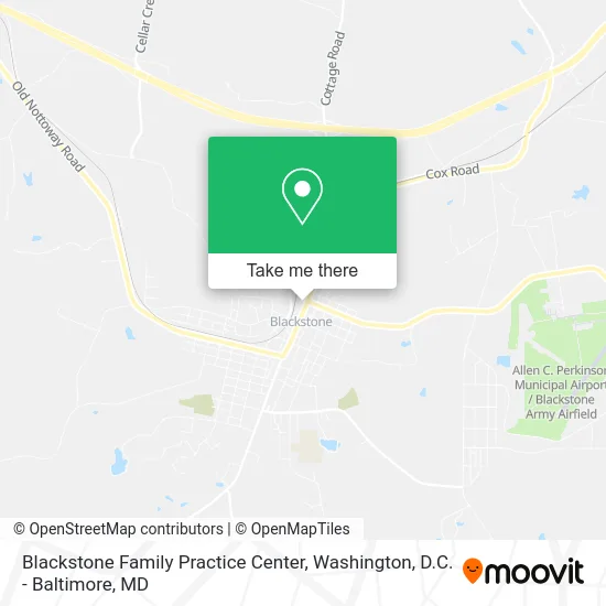 Blackstone Family Practice Center map
