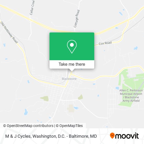 M & J Cycles map